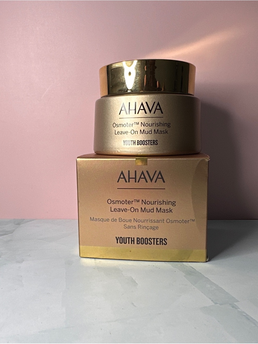AHAVA Osmoter Nourishing Leave-On Mud Mask - Pink & Gold